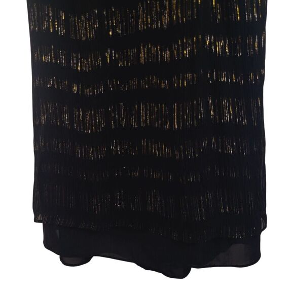 WHITE HOUSE BLACK MARKET Womens 0 XS Shimmer Silk Metallic Halter Tank Top - Picture 8 of 11